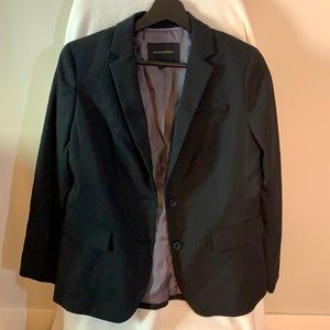 BANANA REPUBLIC Black Petite Classic Blazer